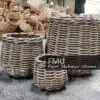 Rattan Gray Kubu Storage Basket