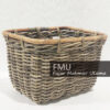 Large wicker basket for bike