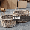 Rattan Wicker Laundry Basket,