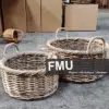 Rattan Wicker Laundry Basket,