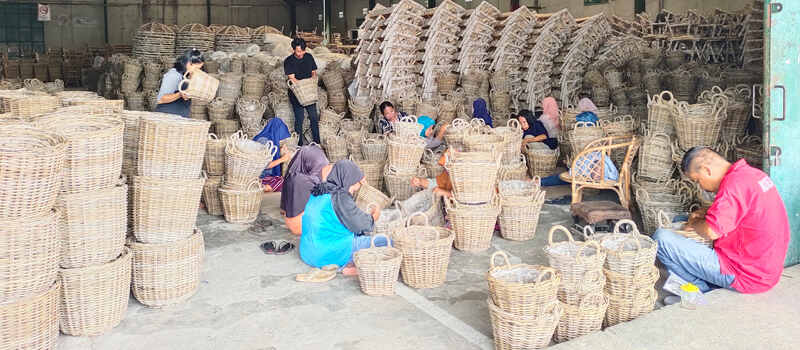 rattan basket product