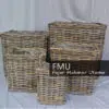 rattan kubu grey basket