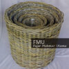 rattan basket round