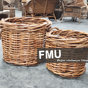 Rattan Wicker Garden Basket
