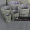 Wicker round basket