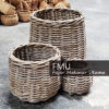 Wikcer kubu grey basket