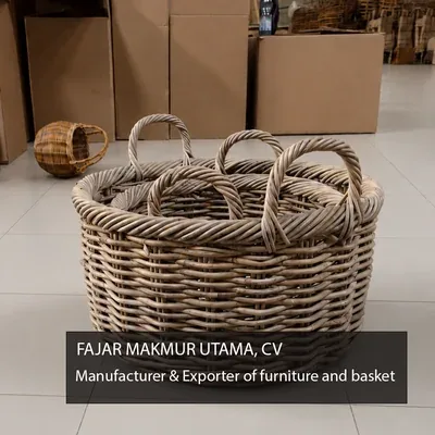 Rattan Basket For Plant