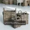 gardening rattan basket