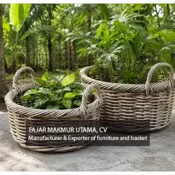 Rattan Wicker Storage Baskets