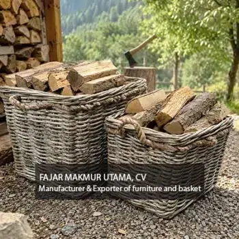 Extra Large Storage Basket rattan