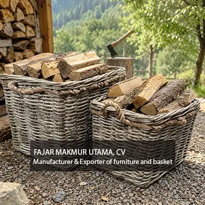 Extra Large Storage Basket rattan