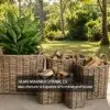 Rattan wicker basket rectangular
