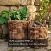 Rattan Wicker Garden Basket