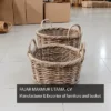 Rattan Wicker Laundry Basket,