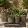rattan basket round