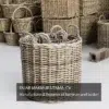 Wicker round basket